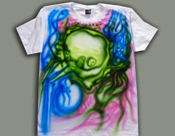 Camiseta Modelo Básico, Aerógrafo, Tam. P, ref. 1b3