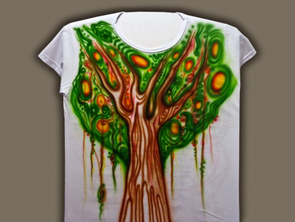 Camiseta Baby Look - Árvore