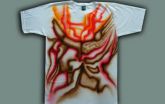 Camiseta com Aerografias, Modelo Básico, ref. 1a7